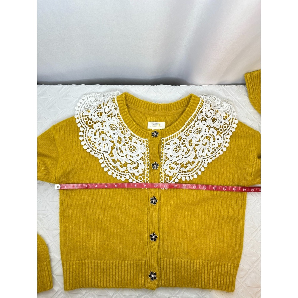 Anthropologie Maeve Lace Cardigan, XSMALL* Cottagecore Coquette Twee Grandmacore - Picture 6 of 6